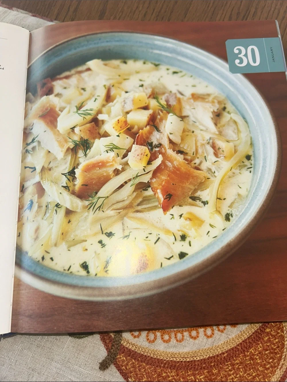 Williams Sonoma Soup of the Day Cookbook — Navy Blue Cover